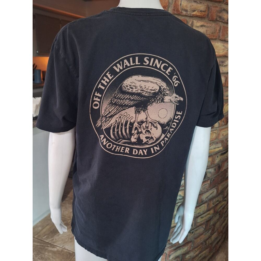 Vans Off The Wall Another Day in Paradise Graphic Tee Black Medium - Picture 6 of 7